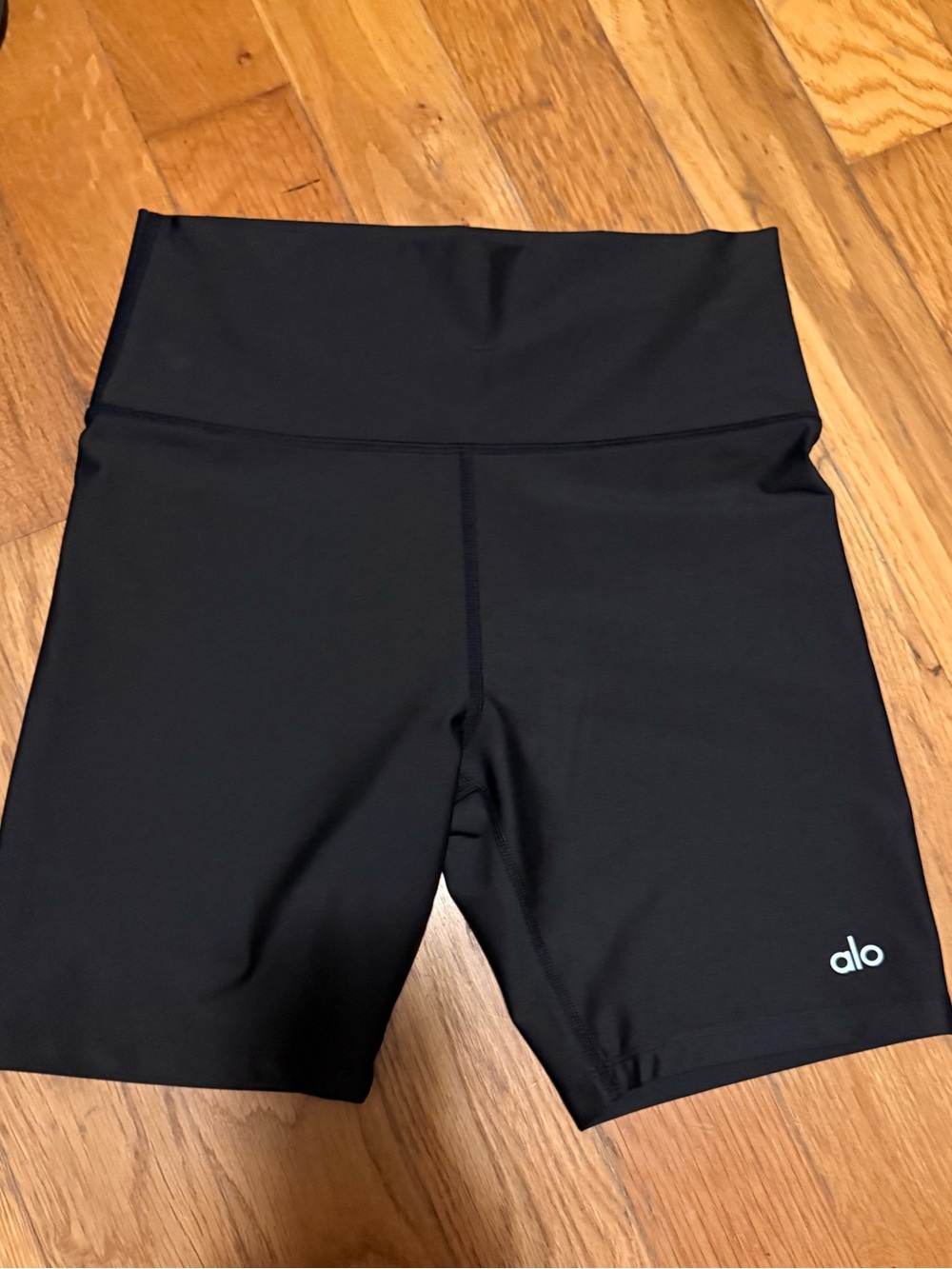 ALO Yoga Black High-Rise Bike Shorts